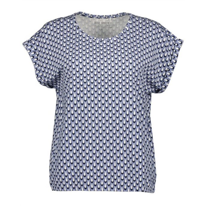 Blue Seven T-shirt print Blauw dessin 105880